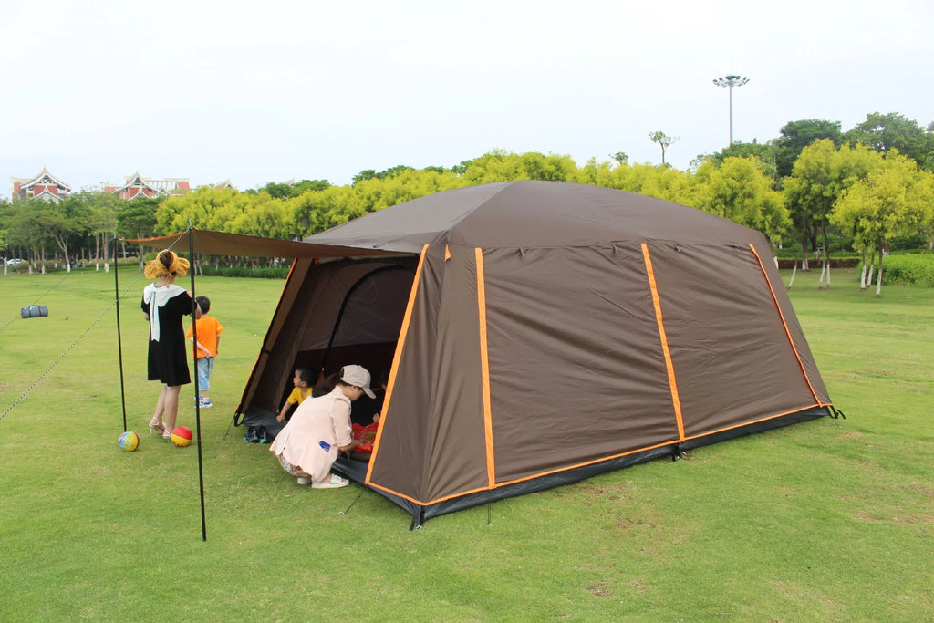 Weatherproof Rainfly Full Cover Tent Top For 5-8-12 Person Tents Protects From The Elements ,Only Tent Top, Not Including Tent