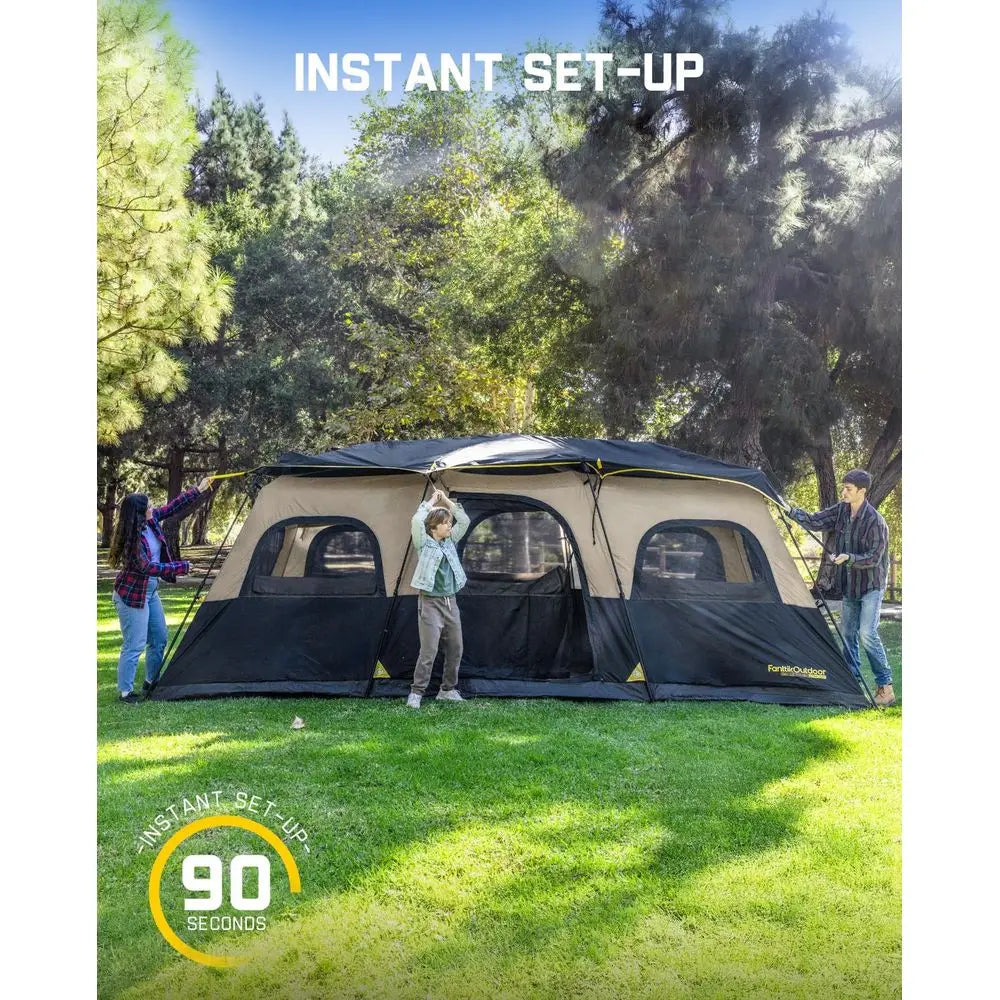 Instant Cabin Tent 6 8 10 12 Person Camping Tent Setup in 60 Seconds with Rainfly amp Windproof Portable with Carry Bag for Fam