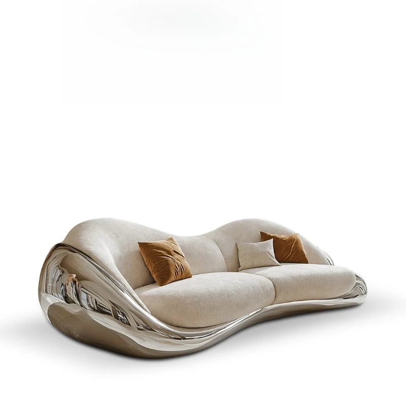 Sofa villa living room light luxury furniture fabric sofa