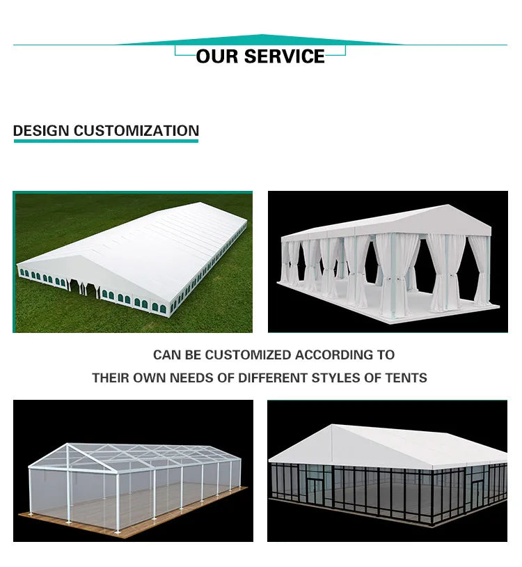 50 200 300 500 People Luxury Clear Tent Decoration Canopy Marquee Tent Rental Sale Outdoor Transparent Wedding Party Tents