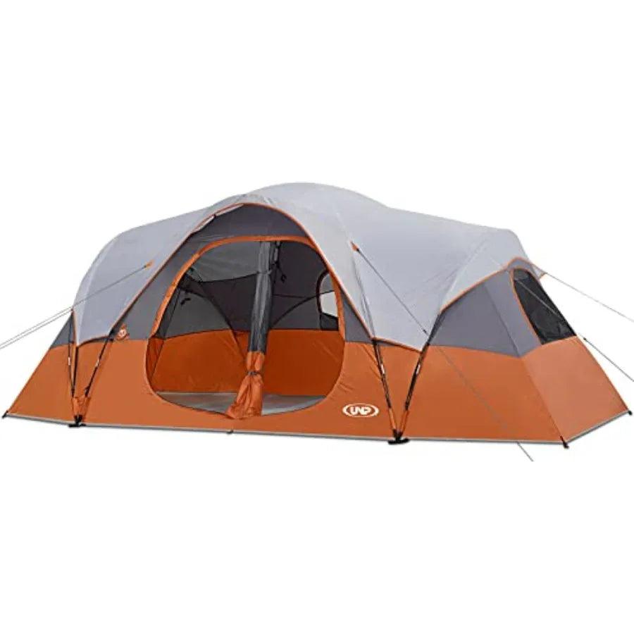 Camping Tent 10-Person-Family Tents, Parties, Music Festival Tent, Big, Easy Up, 5 Large Mesh Windows, Double Layer, 2 Room, Wa