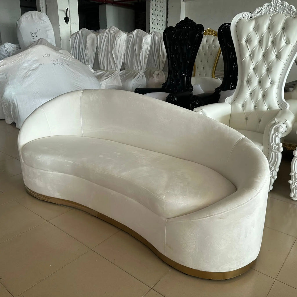 Customized light luxury fabric sofa curved sofa hotel clubhouse special-shaped sofa