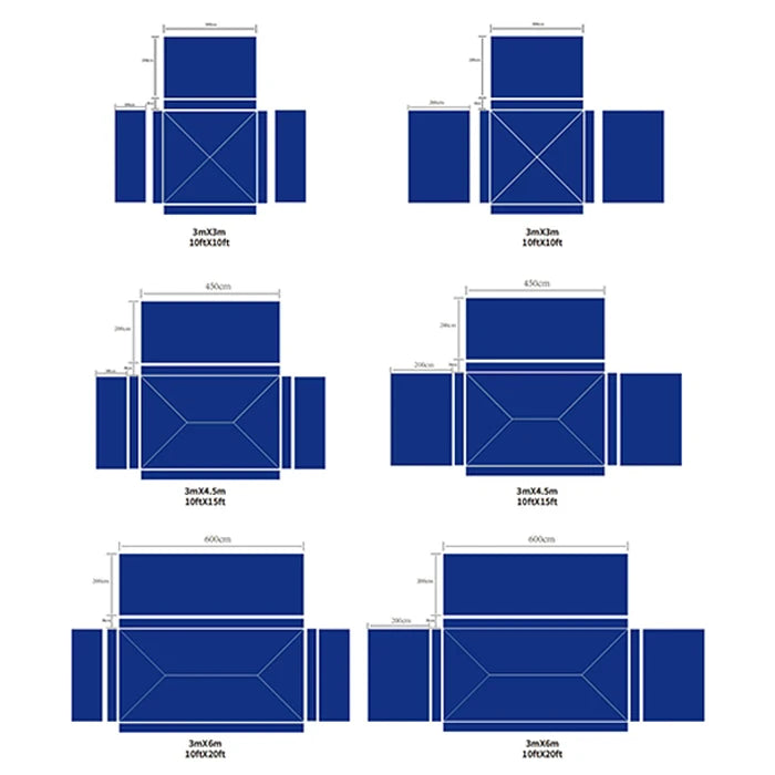 Customize 3x3M Outdoor Aluminium Folding Exhibition Event Awning Marquee Gazebos Canopy Pop Up Trad Show Tent