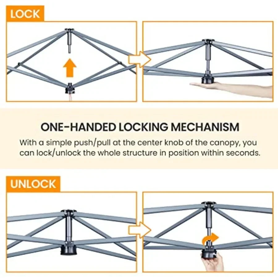 Pop Up  Easy Set-up Tent Portable Outdoor   Tent Commercial Gazebo with Wheeled Carry Bag 4 Sandbags for Home Party Outdoor Act