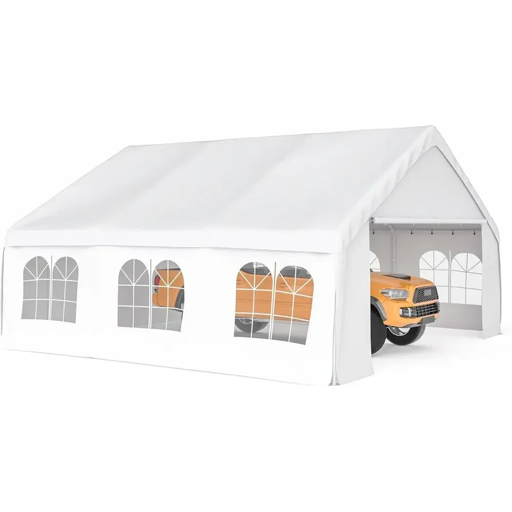 Abri de jardin métallique 20x20 avec parois latérales, idéal pour les mariages et les fêtes, tente gazebo 3 pièces