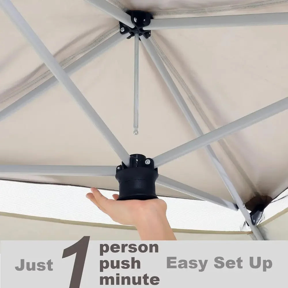 12x12 Outdoor Gazebos Clearance - Upgrade Waterproof Portable Gazebo with Mosquito Net, 4 Ropes, 8 Stakes, Carry Bag for Patio G