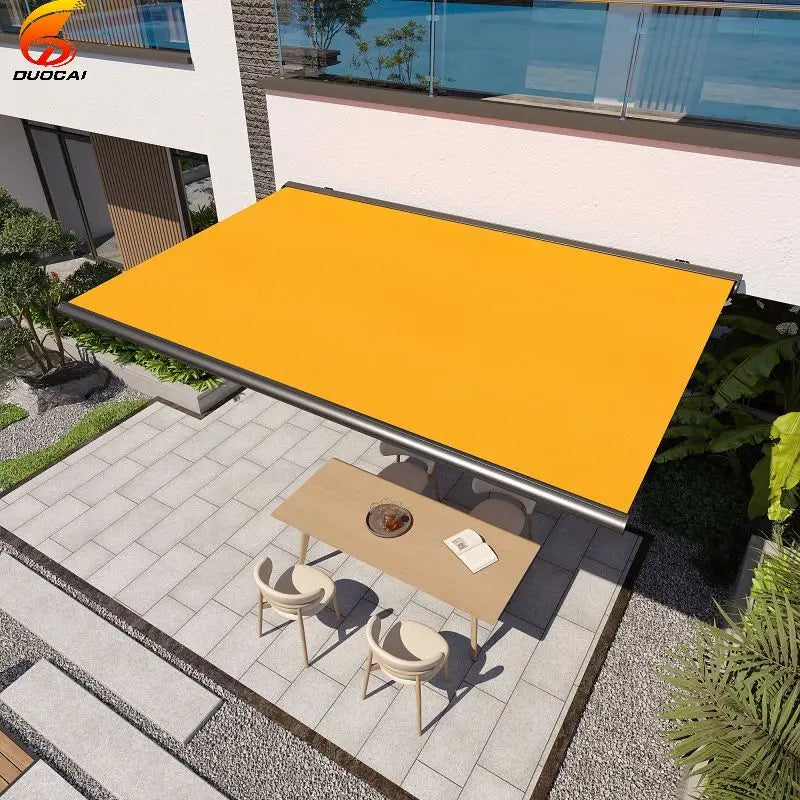 Automatic Awning Outdoor Cassette Foldable Awning Sun Shades Outdoor Retractable Awning Garden Buildings