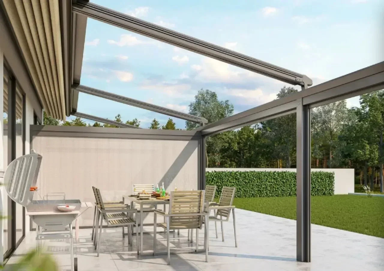Arches Arbours Retractable Pergola Roof De Aluminio Waterproof Fold Canopy Bioclimate Automatic Awning Electric Gazebo Pergola