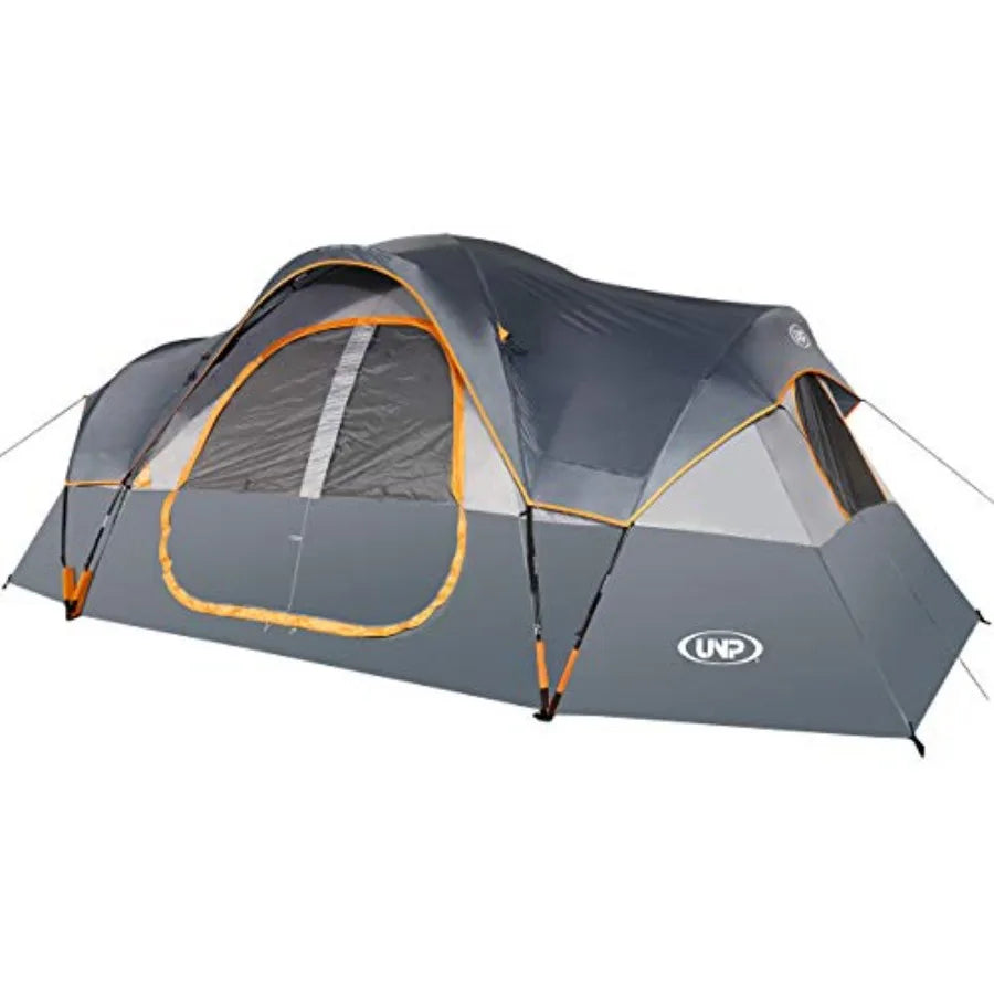 Camping Tent 10-Person-Family Tents, Parties, Music Festival Tent, Big, Easy Up, 5 Large Mesh Windows, Double Layer, 2 Room, Wa