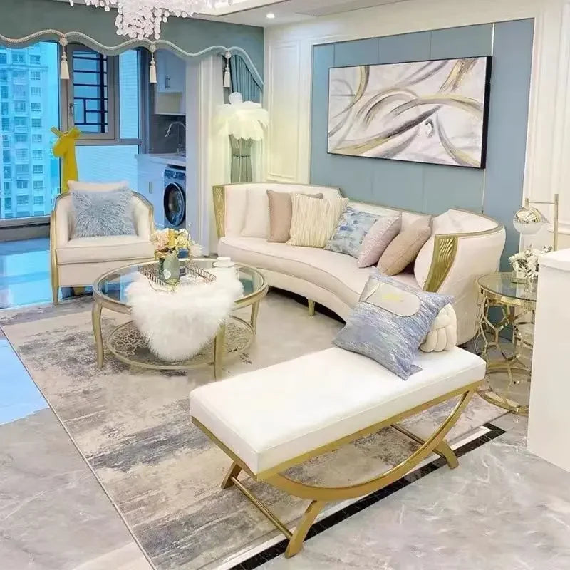 M  light luxury Adela sofa combination model house  light luxury