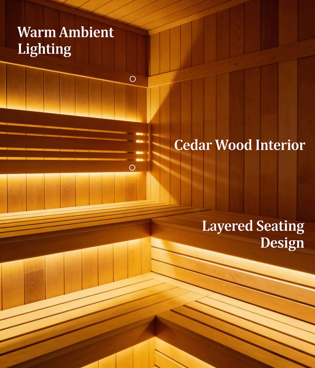 Sauna panoramique extérieur sur mesure, cabine de vapeur ronde, anti-corrosion, anti-fissuration, durable, chauffage intégré, spa à domicile