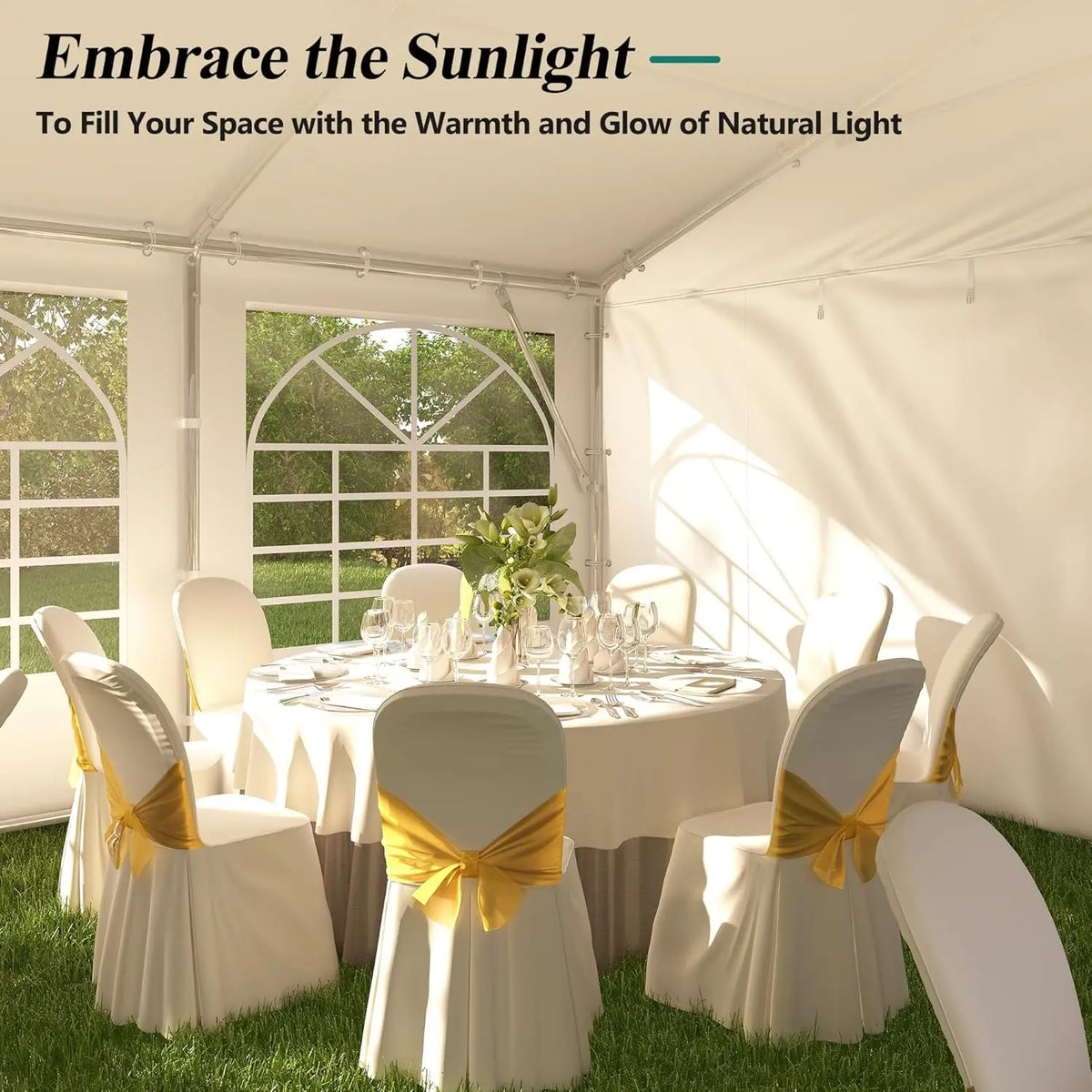20x40 Heavy Duty Party Tent Removable Sidewall 4 Sand Bags Outdoor Wedding Event, Customized