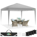 10x10 Pop Up  Tent Without Sidewall UPF 50+ Waterproof Outdoor   Tent Portable Canopies Gazebo for Commercial Sun Shade Party B