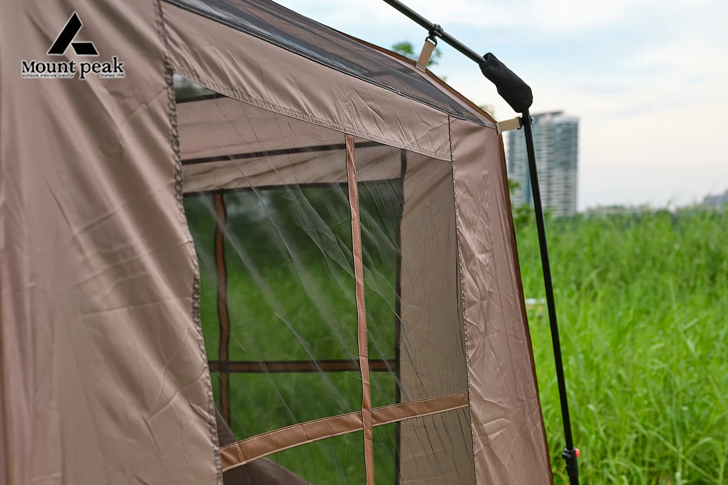 Mount Peak Automatic Large Camping Tent 3-8 People Quick Set Up Ridge Tent with Canopy, Suitable for Outdoor Wilderness Adventur