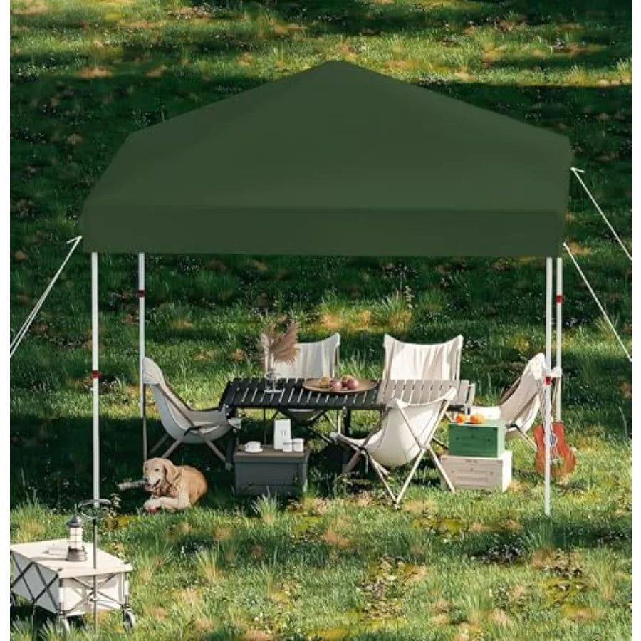 Beach tent for outdoor events, parties, camping; 210D Oxford fabric, black; one-push setup, waterproof UPF 50+ sun protection