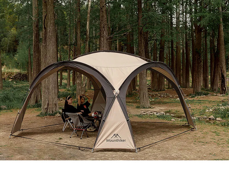 MOUNTAINHIKER 8-10 Person Outdoor Camping Dome Tents Light Luxury Round Gazebo Big Canopy Large Awning Pergola House