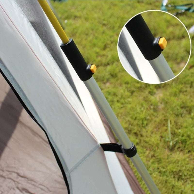 Automatic Camping Tent Outdoor Waterproof Anti-UV Hexagonal Big Tent Aluminum Pole Garden Pergola Awning Family Tent 4-6 Persons