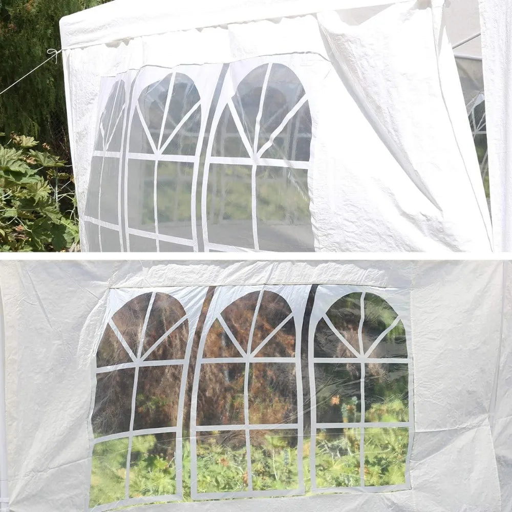 Tente de gazébo de mariage de partie d'auvent extérieur robuste blanc 10'X30' avec fenêtres