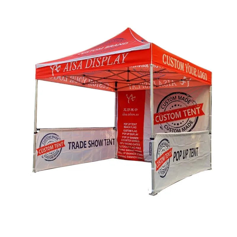 Gazebos de chapiteau d'événement d'exposition, auvent imprimé personnalisé, tente pliable Pop-Up, pour fête en plein air, tentes promotionnelles