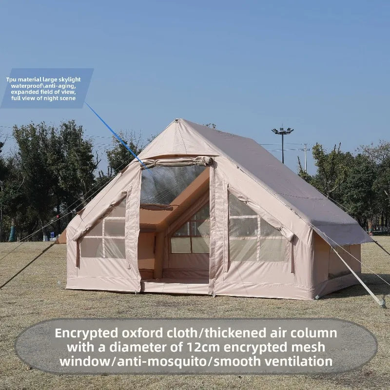 Outdoor Inflatable Tent Windproof Rainproof Camping Dome Quick Open One Piece Bulk Buy Tent Camping Tente Carpas Para Camping