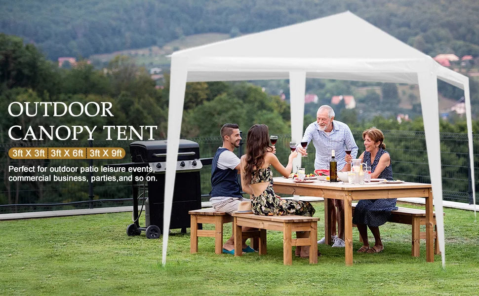 10'x30' Outdoor Party Tent Heavy Duty Large Backyard Canopy Tent Cater Party Favor Supplies Patio Gazebo for Outdoor Events