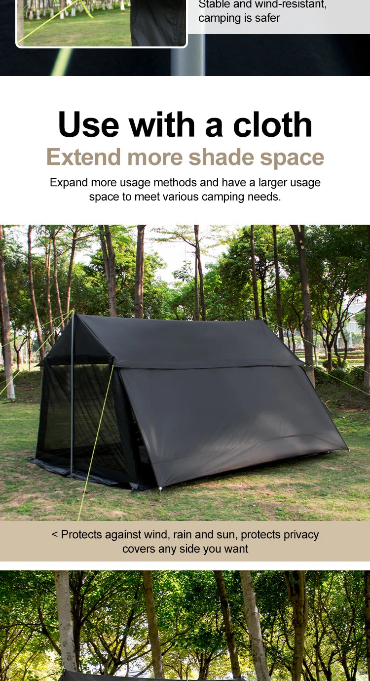 Sonuto 210D Automatic Camping Tent Large Instant Pop-up Family Tent Waterproof Anti-Mosquito Sun Shelter for Outdoor Beach Park
