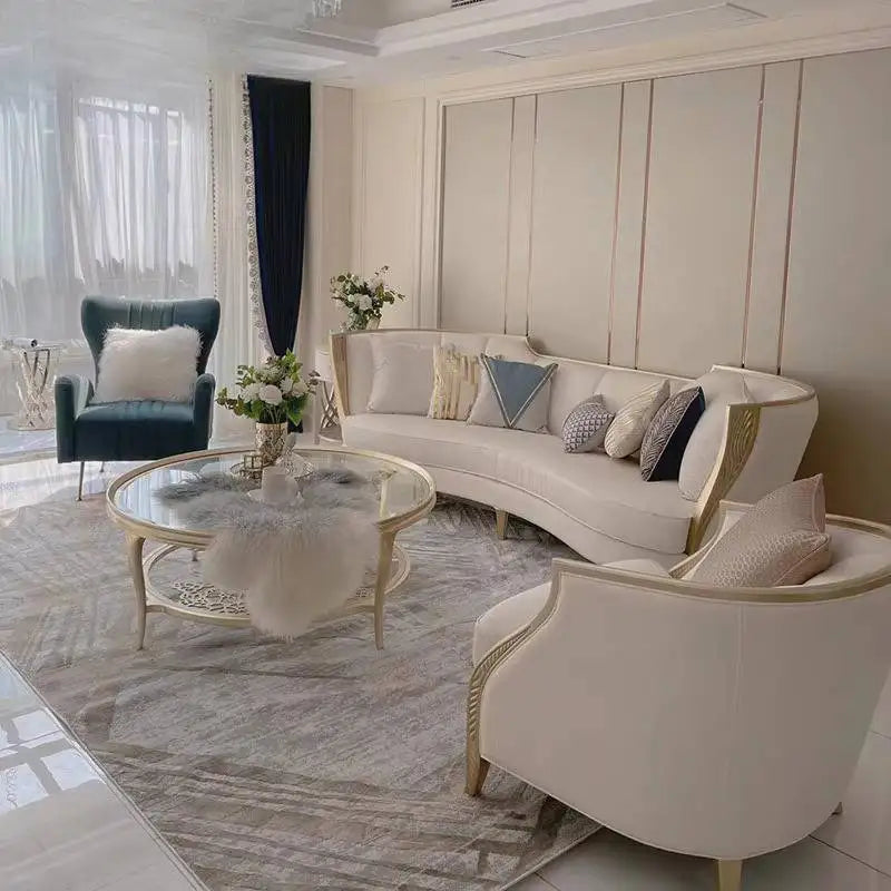 LJY Memory Italian Living Room Sofas Designer Gold Luxury Floor Sofa Living Room Bean Corner Banken Woonkamer Furniture For Home