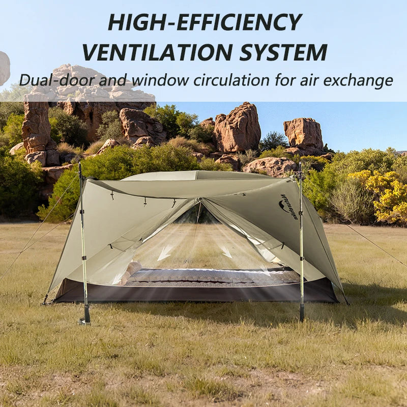 Naturehike Mongar Pro 123 Ultralight Three Season Outdoor Waterproof 20D Nylon Hiking Tent 2 Person Rucksack Camping Riding Tent