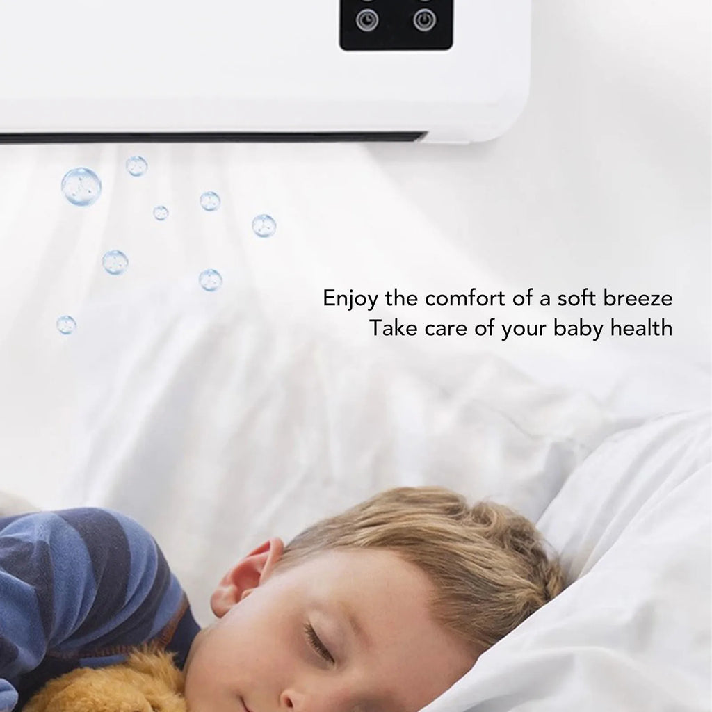 Wall Mounted Conditioner Heater Adjustable Wall Mount Portable Conditioner  Fast Heating Energy Saving for Bedroom