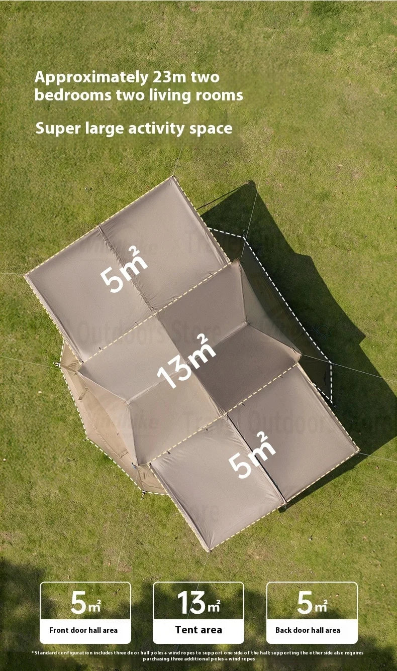 Naturehike Village 13㎡ Automatic Tent Camping Quick Opening Tents UPF50+ Breathable Tent PU2000mm Outdoor Travel For 4 Seasons