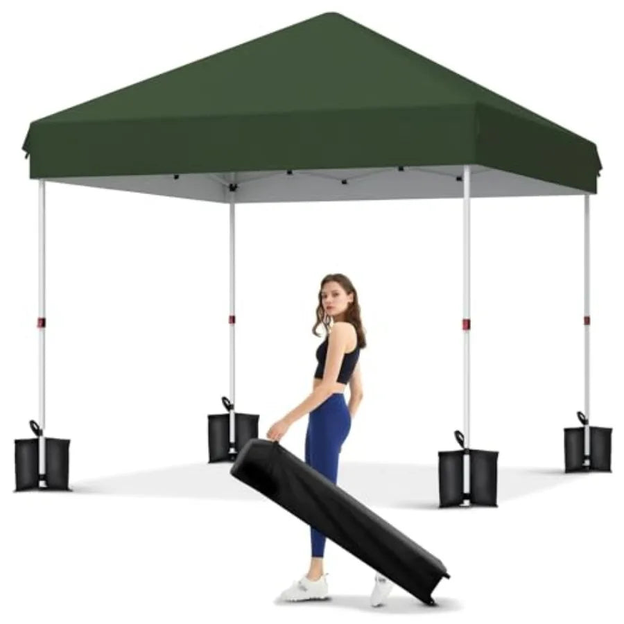 Beach tent for outdoor events, parties, camping; 210D Oxford fabric, black; one-push setup, waterproof UPF 50+ sun protection