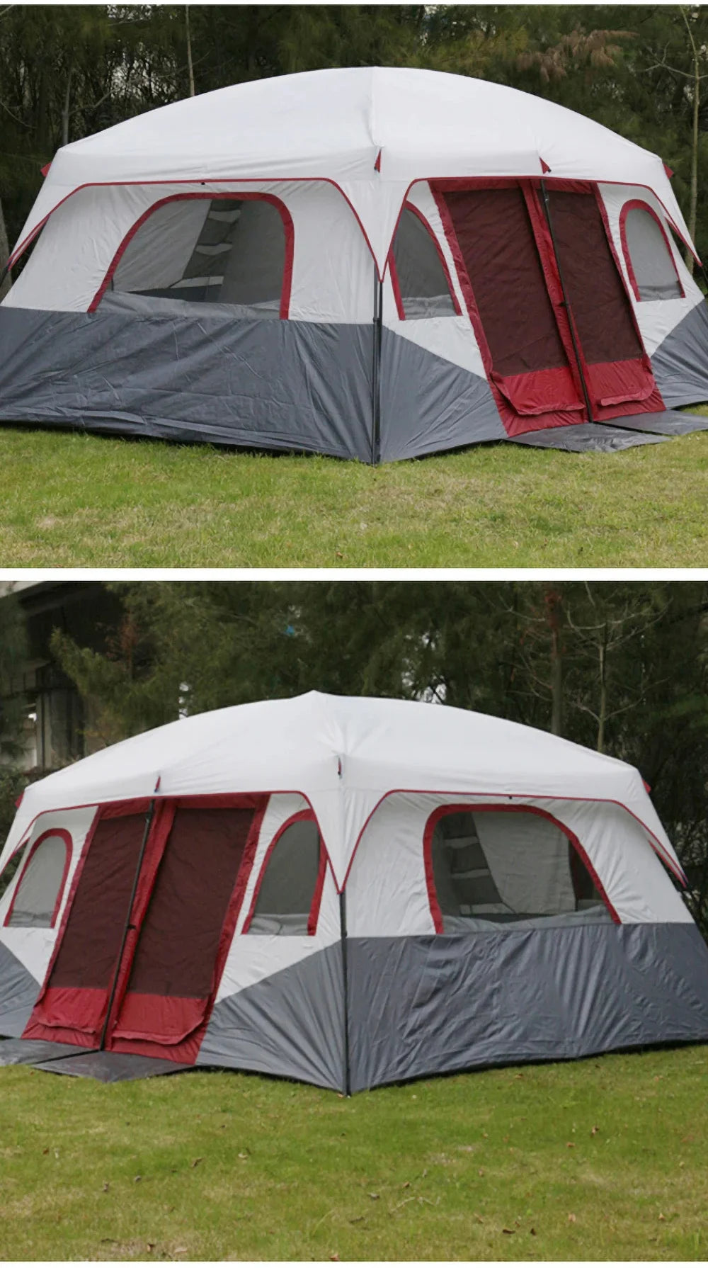 8 10 12 Person Large Family Camping Tent Waterproof Outdoor Cabin Shelter for Spacious Group Camping Events Marquee