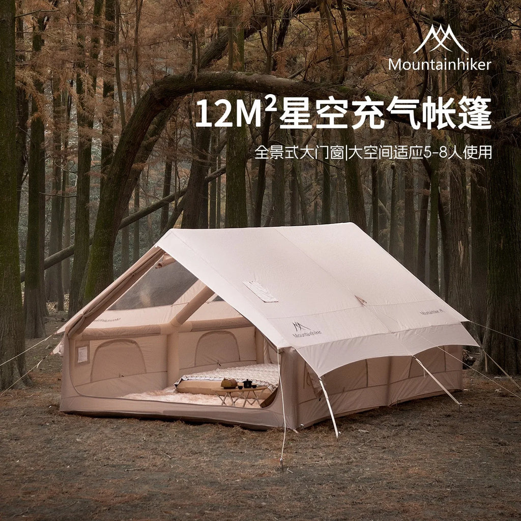 Mountainhiker Outdoor Camping Inflatable Tent Portable Folding Fully Automatic Rainproof Tourism 12 ㎡ Family House