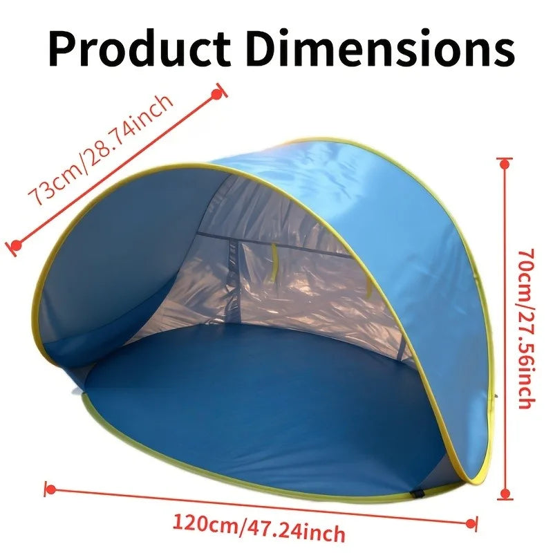 Sunshade Beach Tent Portable Quick Setup Suitable for Hiking Hiking Shelter, Pop-up, Lightweight, Outdoor Canopy, Family Outing