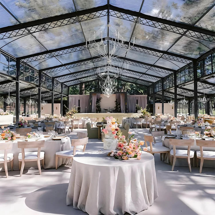 50 200 300 500 People Luxury Clear Tent Decoration Canopy Marquee Tent Rental Sale Outdoor Transparent Wedding Party Tents