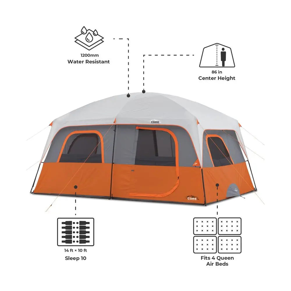Tent for Family Camping 10 Person 11 Person 12 Person Large Multi Room Cabin Tents for Car Camping amp Outdoor Adventures