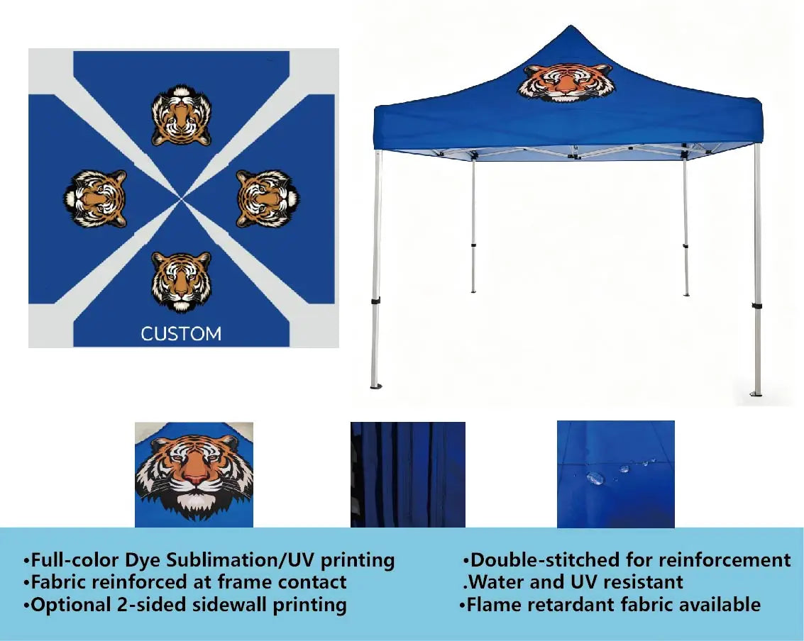 Exhibition Event Marquee Gazebos Custom PrintedMarquee Canopy Custom Tent Pop Up 10x10 Banner  Table Flag Folding