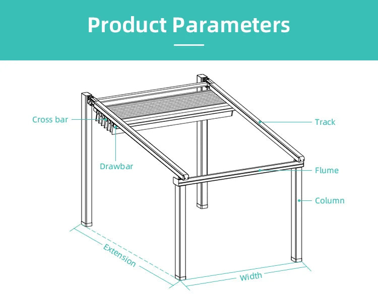 Retractable Roof Awning Aluminium Carport Gazebo Bioclimatic Electric Aluminum Outdoor Waterproof Roof Motorized Garden Pergola