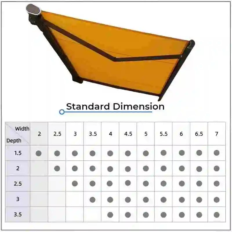 High Quality Electric Sunshade Wind Sensor Intelligent Control Easy Installation Outdoor Patio Sun Shelter UV Resistant Canopy