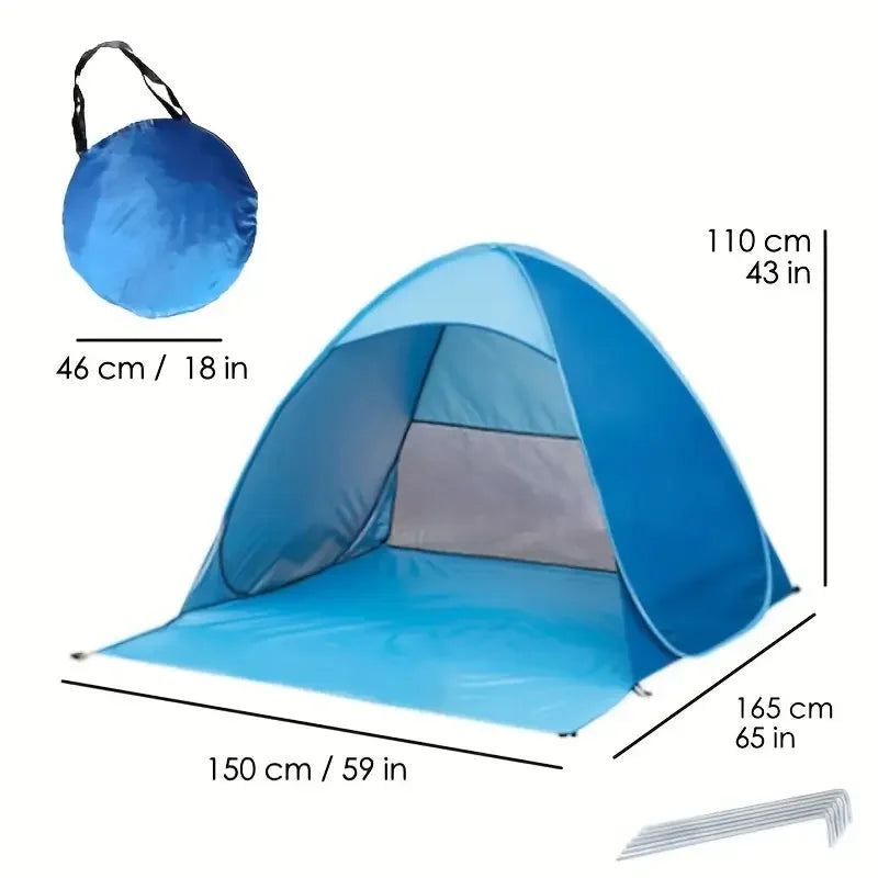 Beach Automatic Tent, Lightweight, Durable and Foldable, Ideal for Lazy People, Suitable for Outdoor Beaches, Christmas, Halloween, Thanksgiving Gifts