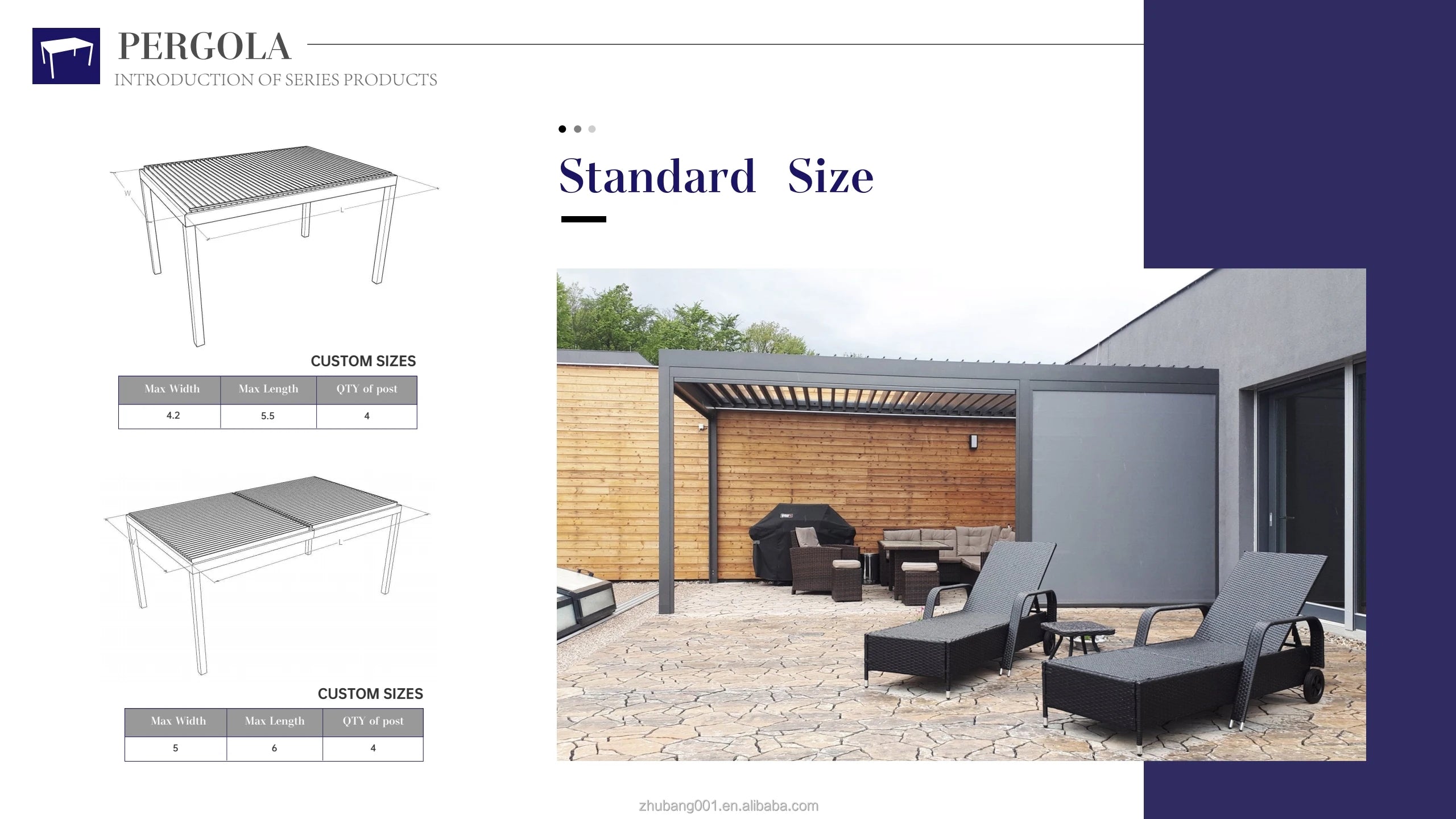 Waterproof Motorized Gazebo Pergola Set 3x3 3x4 5x4 4x6 Garden Sunshade Retractable Outdoor Aluminium for Backyard Powder Coated