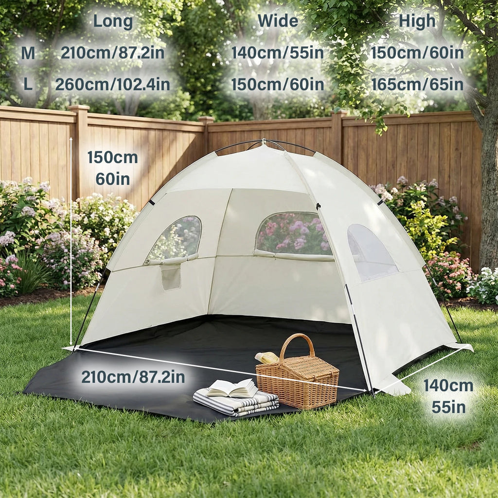 Compact Portable Beach Canopy Tent Pop-Up Shelter for Poolside Spring Camping Music Festivals - Lightweight Outdoor Protection