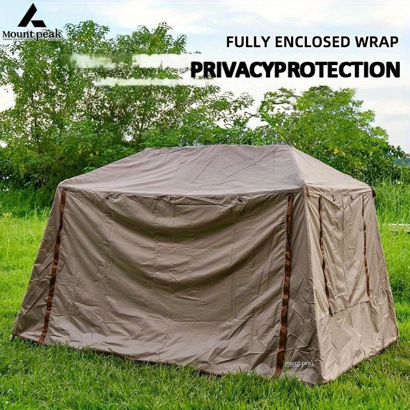 Mount Peak Automatic Large Camping Tent 3-8 People Quick Set Up Ridge Tent with Canopy, Suitable for Outdoor Wilderness Adventur