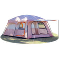 Extra Large Tent for 6101214 People with 2 Rooms 3 Doors and 3 Windows Mesh Panels Straight Wall Design Waterproof Double Layer