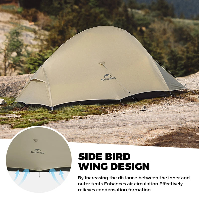 Naturehike Cloud Up Pro Tent 1 2 Person 20D Ultralight Portable Waterproof Camping Tent Outdoor Hiking Travel Backpacking Tent