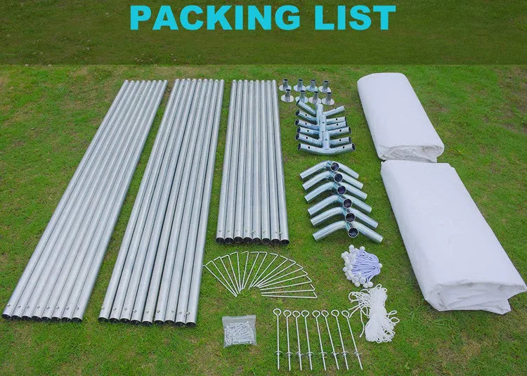 20'x40' Heavy Duty PVC Cover Outdoor Gazebo Event Shelter Carport Tent with Removable Sidewalls for Wedding Party Activities