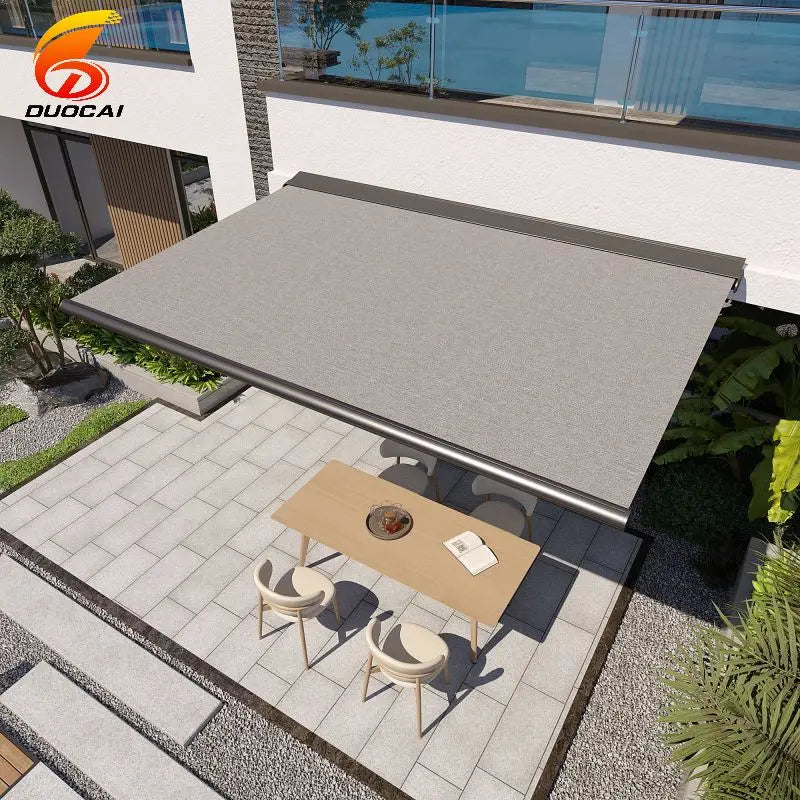 Automatic Awning Outdoor Cassette Foldable Awning Sun Shades Outdoor Retractable Awning Garden Buildings