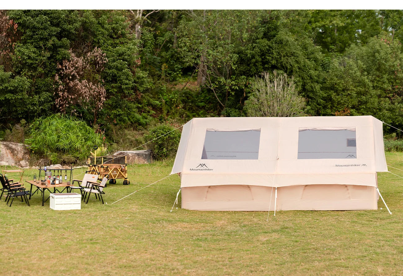 Mountainhiker Outdoor Camping Inflatable Tent Portable Folding Fully Automatic Rainproof Tourism 12 ㎡ Family House