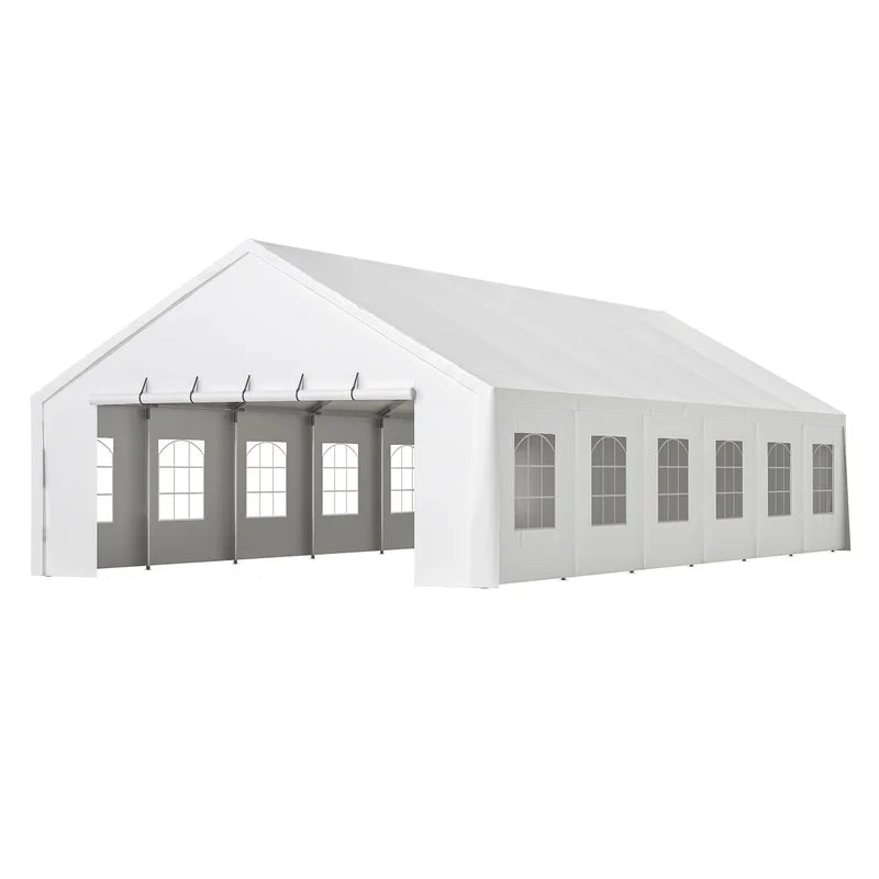 Heavy Duty 20x40FT Outdoor Party Tent with Removable Sidewalls, Carry Bags, Ideal for Weddings, Events, Camping, Patio, and Garden Use