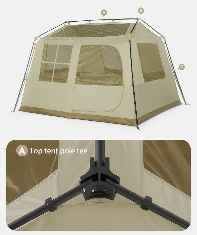 Naturehike Village 6.0 The Second Generation Quick Open Tent Family Automatic Tent for Camping Outdoor